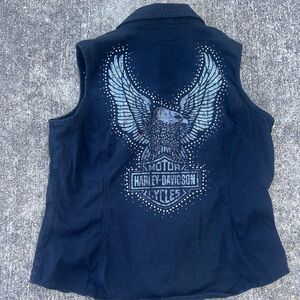 Harley-Davidson Black Studded Vest